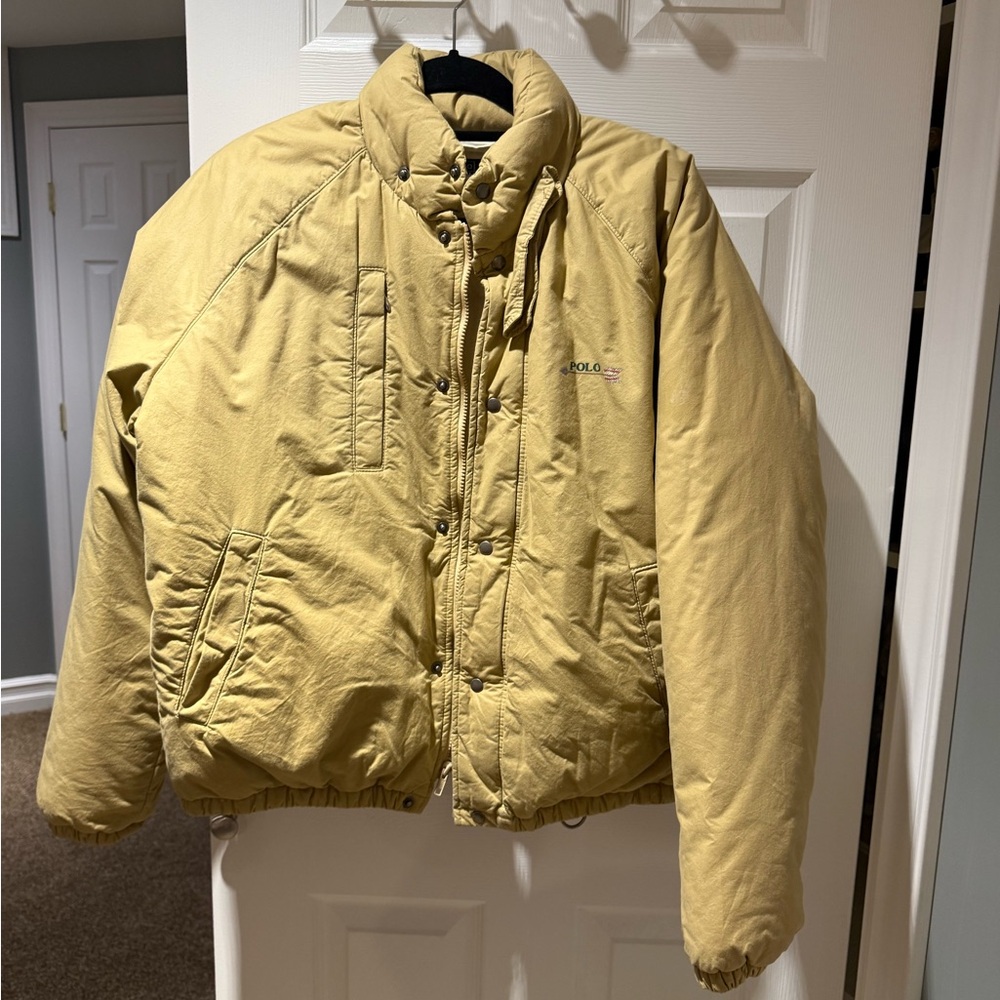 Ralph Lauren Cream Puffer Jacket
